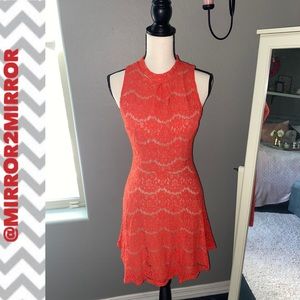 EUC Coral Lace dress